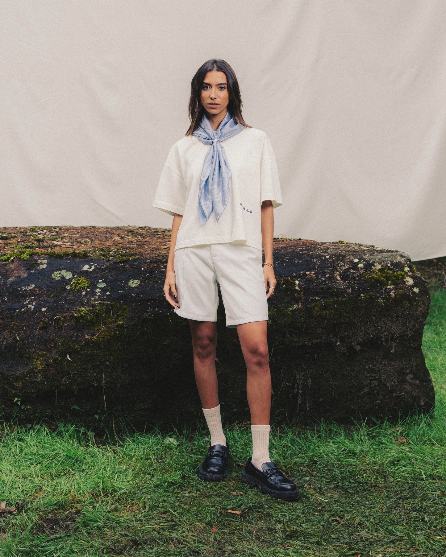 White Bermuda Short
