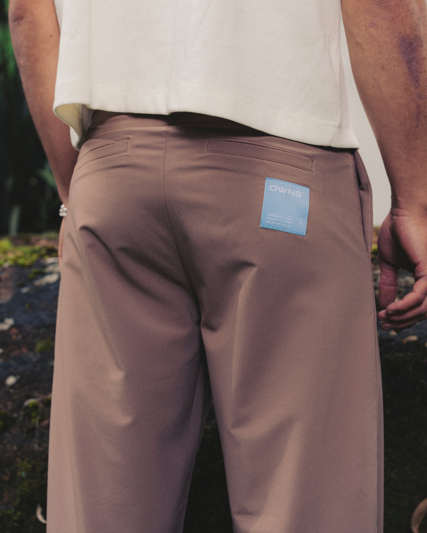 Brown Pleated Pants