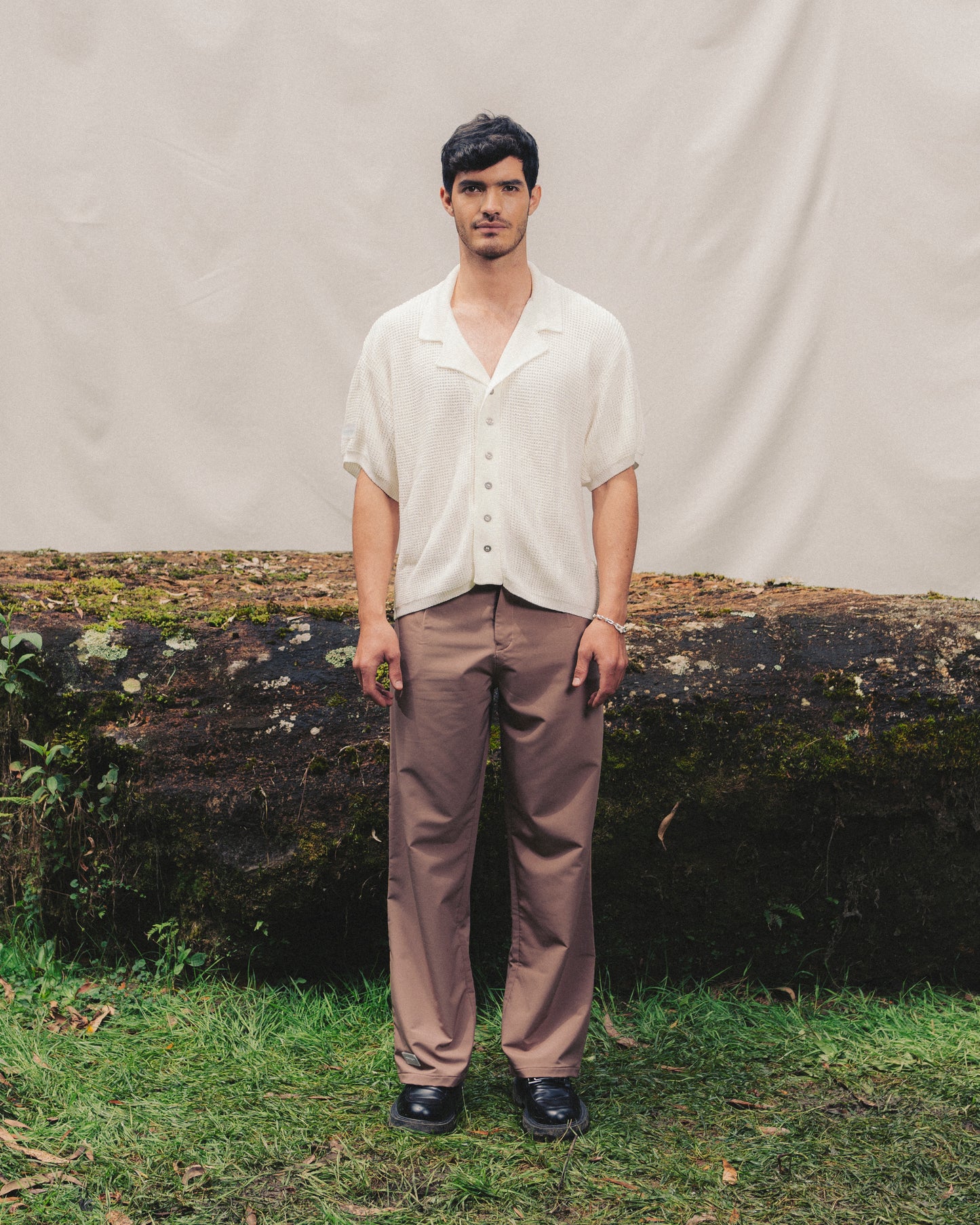 Brown Pleated Pants